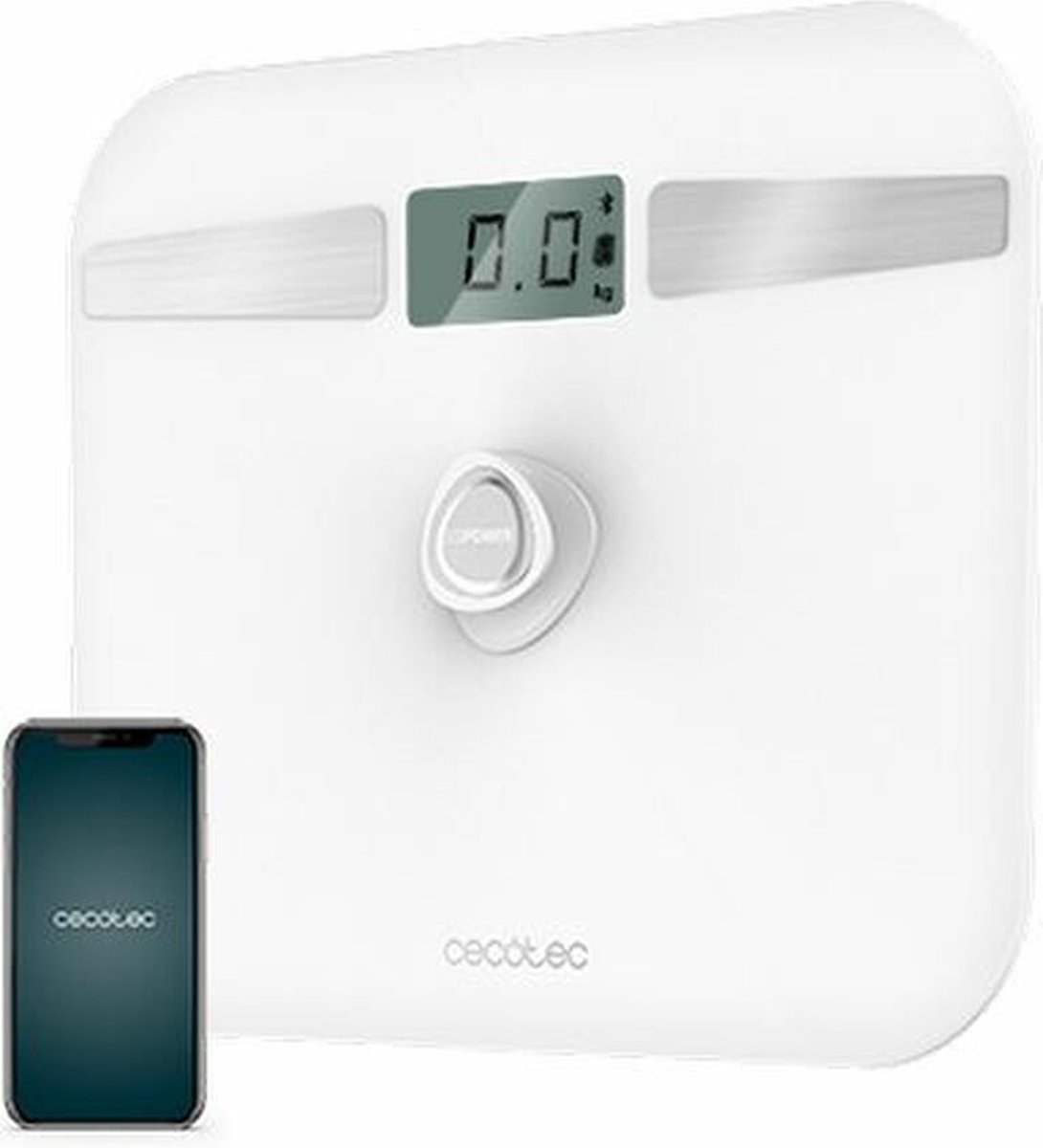 Digital Bathroom Scales Cecotec EcoPower 10200 Smart LCD Bluetooth 180 kg White