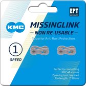 KMC Sluitschakel MissingLink e1NR EPT zilver single v(2)