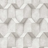 3D BETONLOOK BEHANG | Industrieel - wit grijs - A.S. Création BETON "Concrete & More"