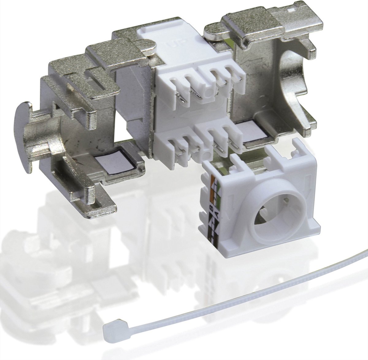 VALUE Cat.6A (klasse EA) Keystone, RJ-45, afgeschermd, zonder gereedschap