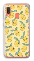 Case Company® - Hoesje geschikt voor Samsung Galaxy A20e hoesje - Citroenen - Soft Cover Telefoonhoesje - Bescherming aan alle Kanten en Schermrand