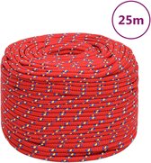 vidaXL-Boottouw-6-mm-25-m-polypropyleen-rood