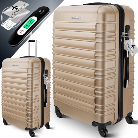 KESSER® Reiskoffer 120L Koffer - Trolley op wieltjes met Cijferslot, bagageweger en bagagelabel