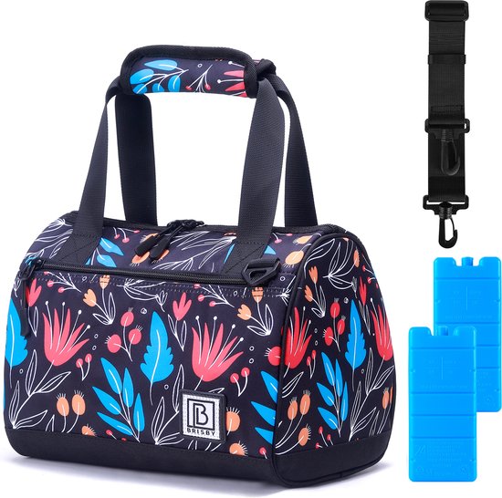 Sac isotherme Brisby 4 couches - Sac à lunch 10 litres - Fleur de nuit