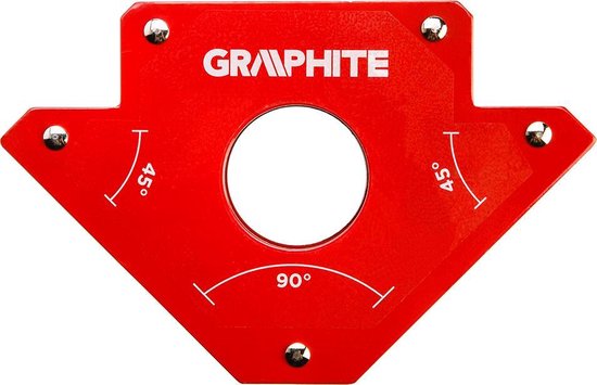 Graphite Magnetische Laswinkelhaak 122x190x25mm - Graphite