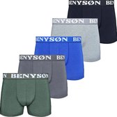 Boxershort Heren | Benyson | 5 Pack | Katoen | Maat XL | Mix Kleur | Ondergoed Heren | Onderbroeken Heren |