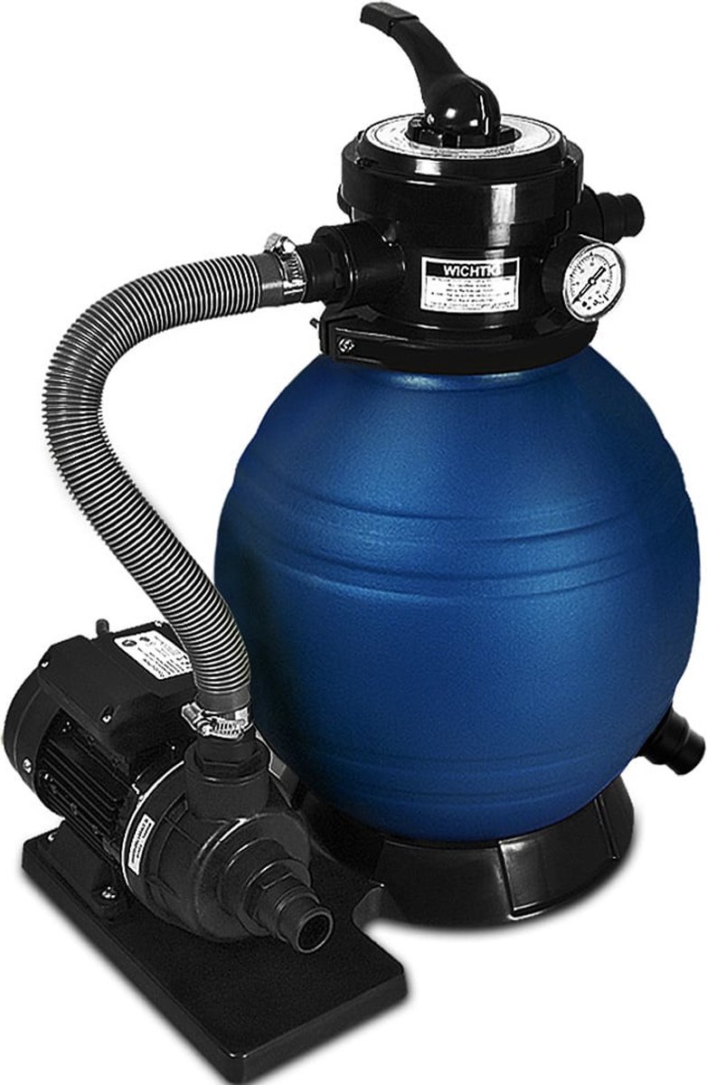 Monzana Zandfiltersysteem - 10.200 l/u 7-weg Klep Systeem - Blauw – foto 6