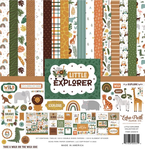 Echo Park - Kit de collection Little Explorer 12x12 pouces (LE320016)