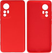 Fashion Backcover Telefoonhoesje - Color Hoesje - Geschikt voor de Xiaomi 12 Pro - Rood