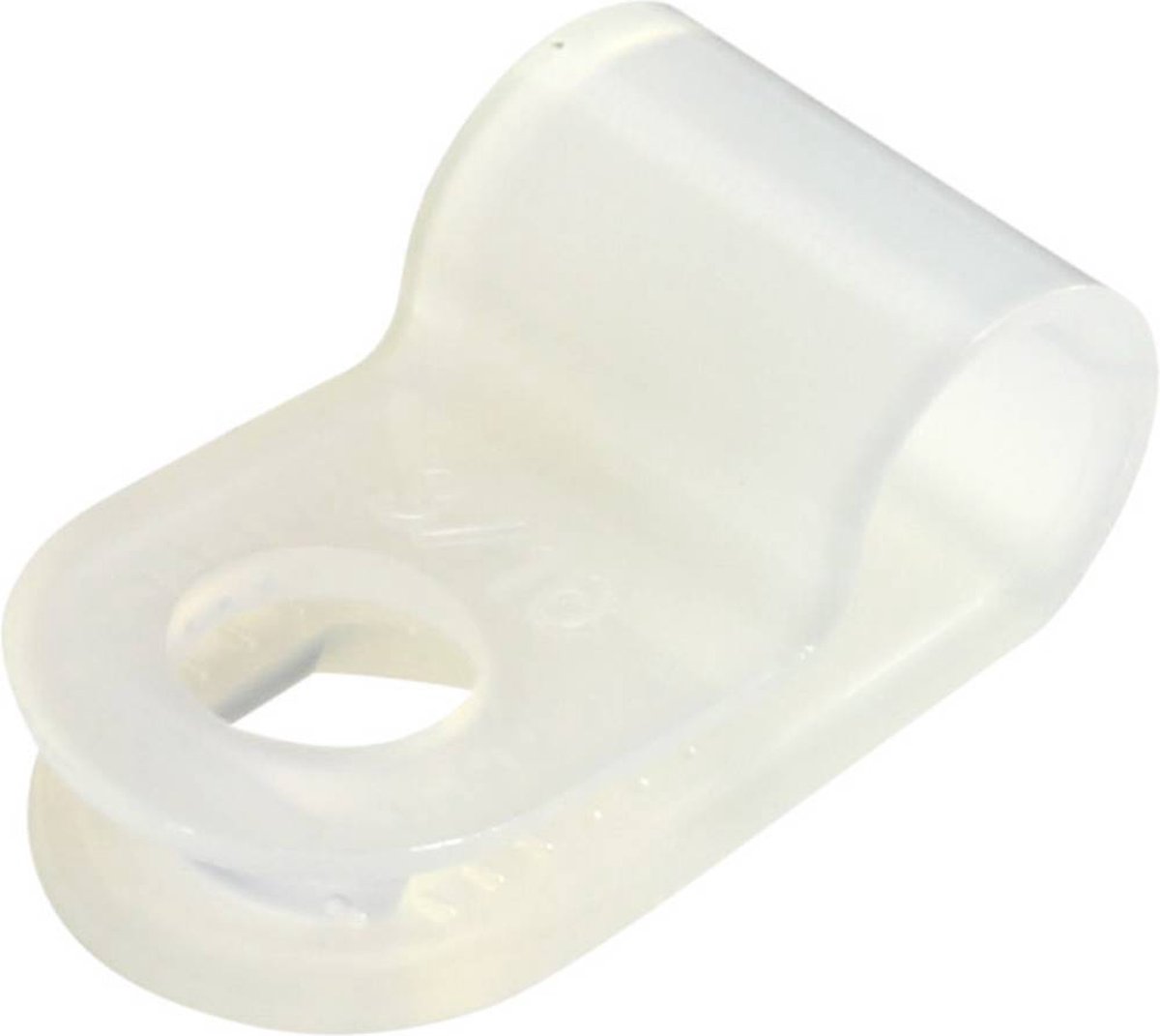 TRU COMPONENTS Bevestigingsklem Schroefbaar TC-6645704 Bundel-Ø (bereik) 5 mm (max) Transparant 100 stuk(s)