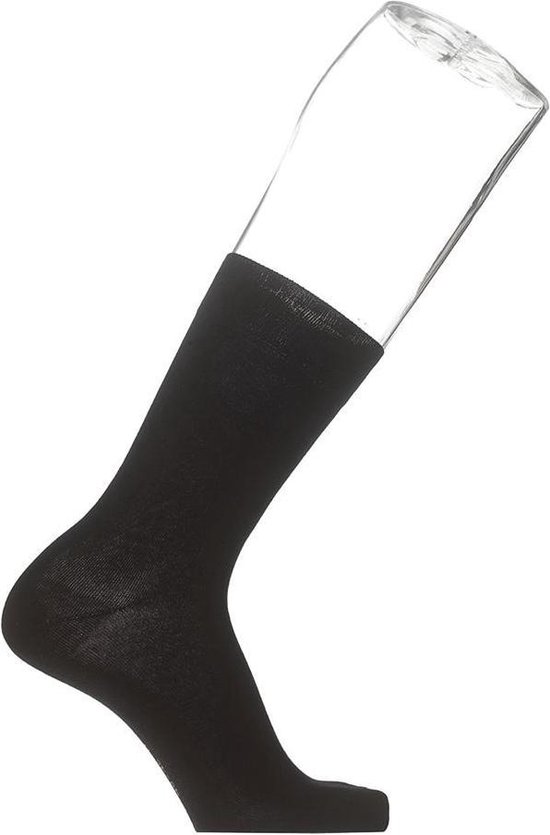 Bonnie Doon - Heren - Cotton Sock - Zwart - maat 47-50 (2 paar)