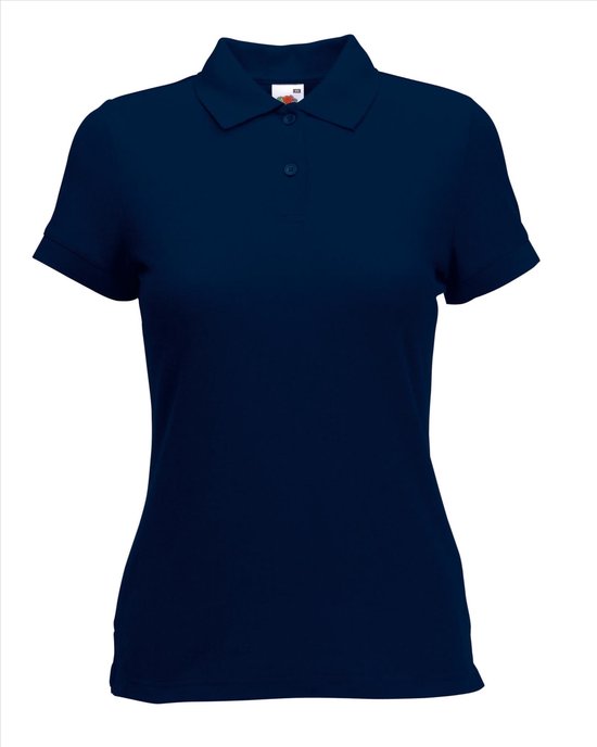 Fruit of the Loom - Dames-Fit Pique Polo - Donkerblauw - XS