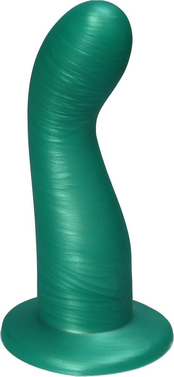 Goedkoopste Ylva & Dite - Leda - Siliconen G-spot / Prostaat dildo - Made in Holland - Fruit Groen Metallic