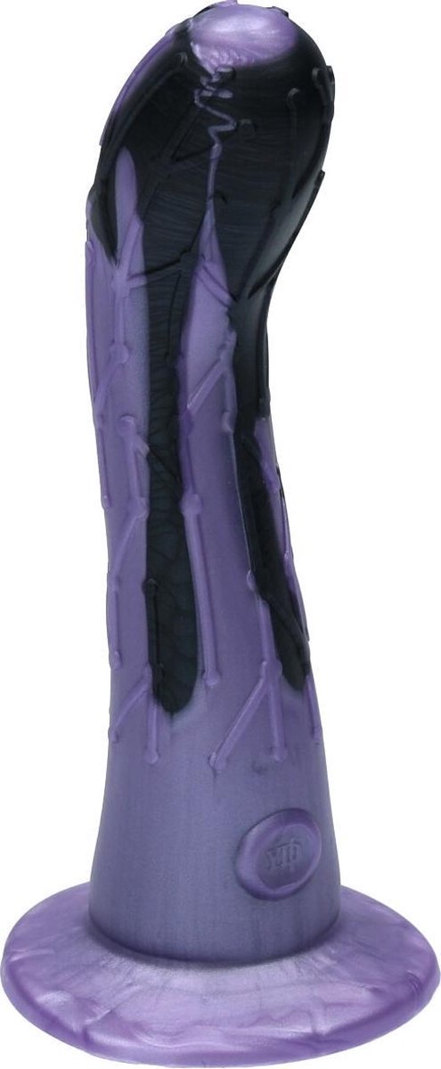 Goedkoopste Ylva & Dite - Cryptodite - Siliconen G-spot / Anale dildo - Made in Holland - Zwart Metallic / Violet Metallic