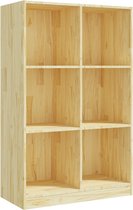 vidaXL - Boekenkast - 70x33x110 - cm - massief - grenenhout