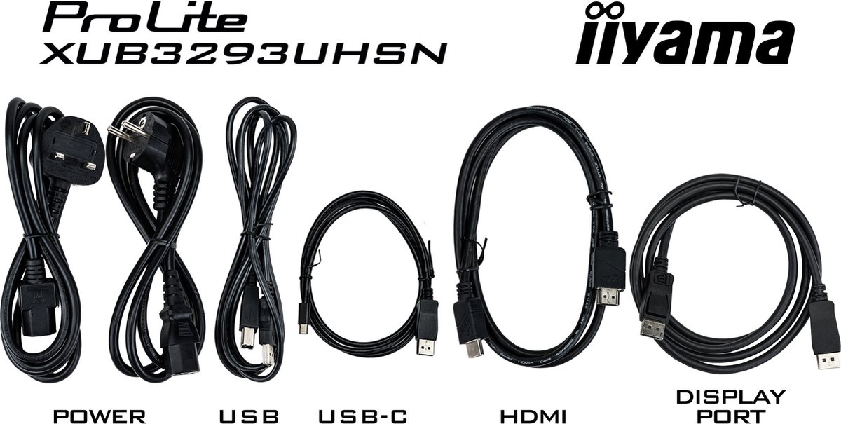 iiyama ProLite 32" 4K IPS Monitor USB-C Dock USB-Hub Verstelbaar Pivot KVM-switch LAN - Afbeelding 5