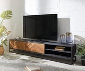 Tv-meubel Famke mango teak 200 cm 2 deuren 2 vakken Lowboard