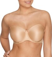 PrimaDonna Satin Strapless Bh 0161331 Cognac - Huid - maat 80C