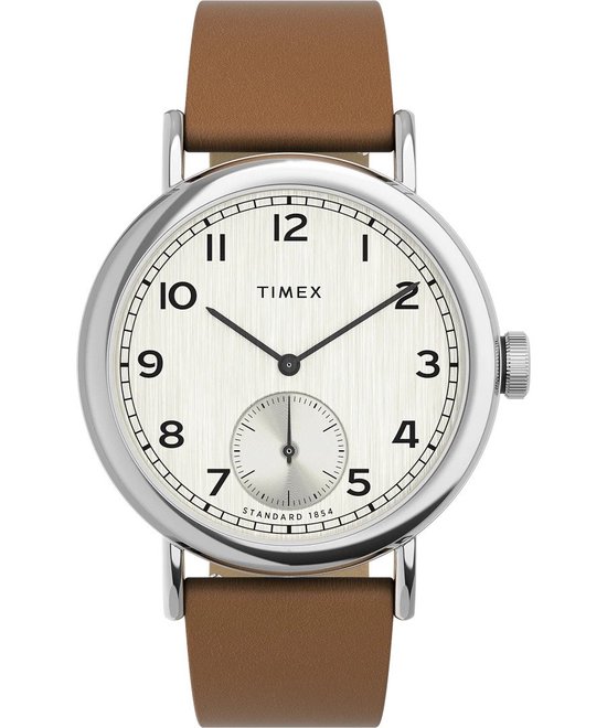 Timex Standard TW2V71500 Horloge - Leer - Bruin - Ø 40 mm