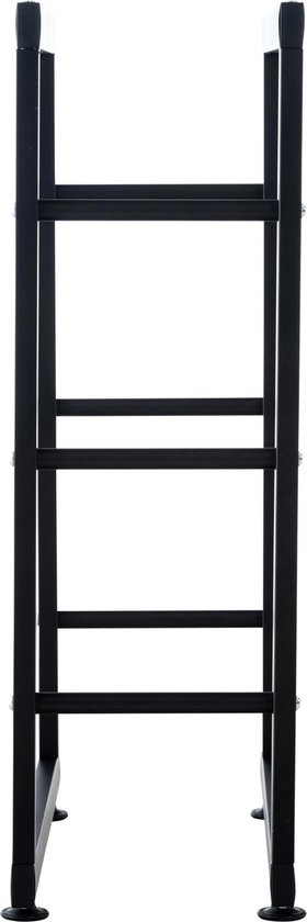 BLACK OAK Brandhoutrek YELLOWSTONE 113 x 38 x 35 cm zwart - voor binnen