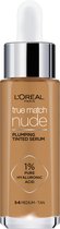 L'Oréal Paris True Match Nude Volumegevend Getint Serum Foundation met hyaluronzuur - 5-6 Medium Tan - 30ml - Vegan