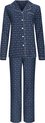 Pastunette - Dames Pyjama set Kim - Blauw - Flanel - Katoen - Maat 48