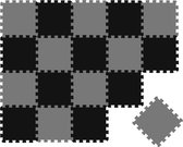 Tapis de puzzle de 20 pièces pour bébés et Enfants - Tapis de jeu de puzzle 30x30 EVA Crawl Mat