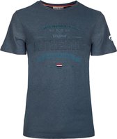 Heren T-shirt Domburg  -  Denim Blauw