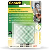 3M 111-EURO Zelfklevende pads Scotch Wit (l x b) 25.4 mm x 25.4 mm 16 stuk(s)