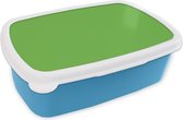 Broodtrommel Blauw - Lunchbox - Brooddoos - Groen - Kleuren - Natuur - 18x12x6 cm - Kinderen - Jongen