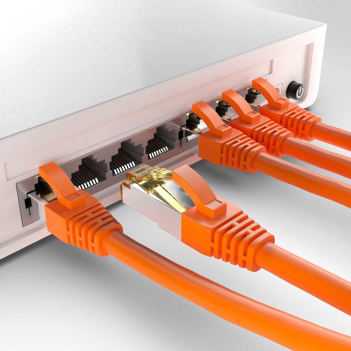 CAT6a S/FTP PIMF LSZH Oranje 1 meter - Netwerkkabel - Computerkabel - Kabel