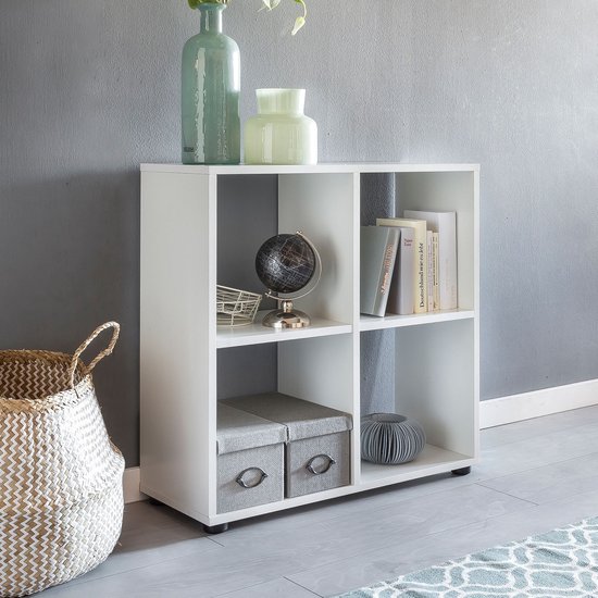 IBUYKE 4-laags houten open boekenkast IBUYKE 4-laags houten open boekenkast