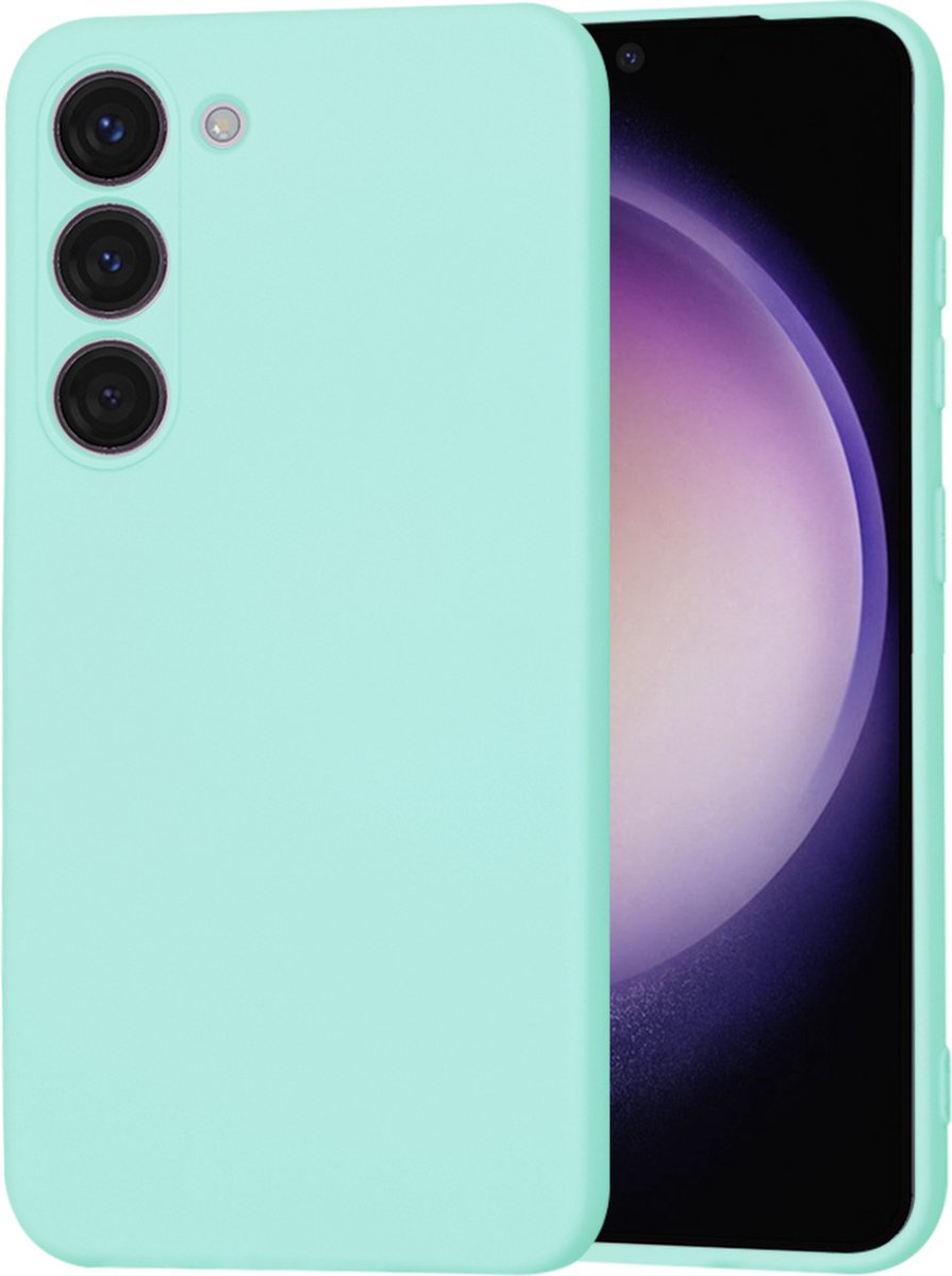 Techsuit Soft Flex Silicone Back Cover hoesje voor Samsung Galaxy S23 - Sea Blue