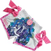 Nuofengkudu Dames Hippie Baggy Thaise Yoga Broek met Zakken Elastische Hoge Taille Genie Harembroek Aladin Zomer Strand, Rode olifant, one size