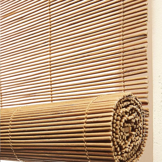 Bamboe Roll-Up Venster Blind, Zonnescherm, Licht Filtering Roltinten, Bamboe Romeinse Raam, Tinten Blinds, Lichte Filtering UV-Bescherming Roll-Up Rol