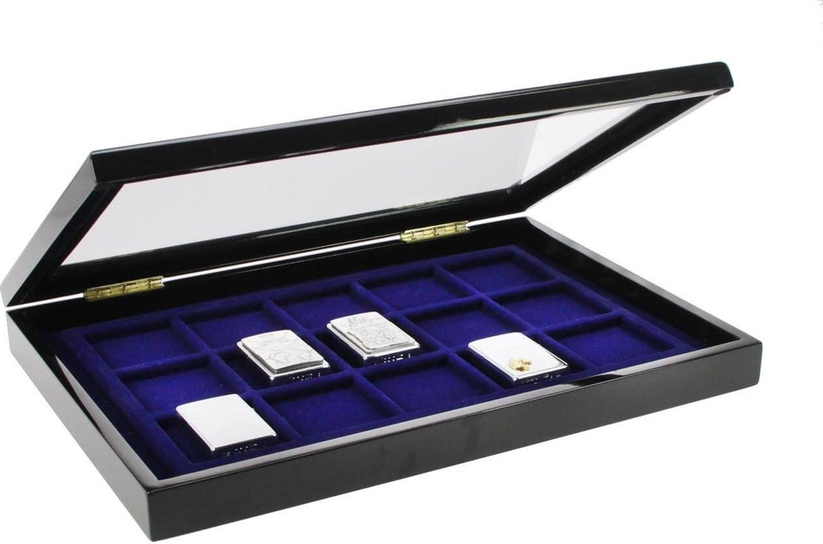 Goedkoopste Vitrine van hout voor Zippo aanstekers 5901 met verlichting - iD