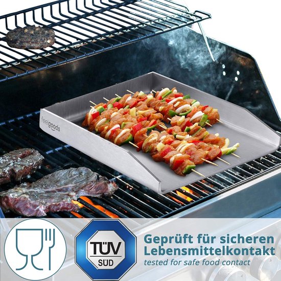 Bbq Plancha Grill-Roestvrij Staal-20X30 Cm-Gas Plaat-Accessoires-Schraper van BB — afbeelding 2