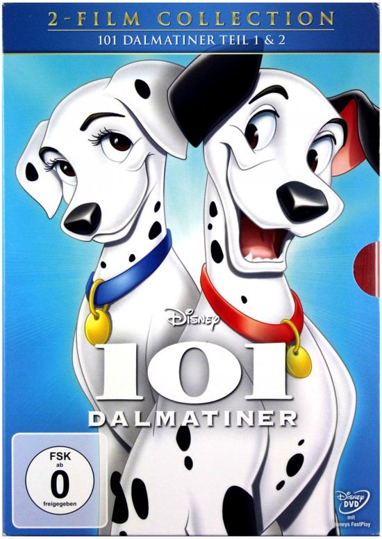 2-Film Collection 101 Dalmatiërs deel 1 & 2 met Disney logo.