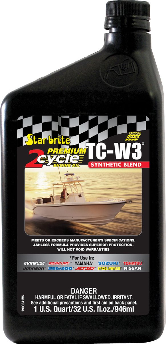 Star brite Super Premium Synthetische 2-Takt Motorolie TC-W3® | 946ml