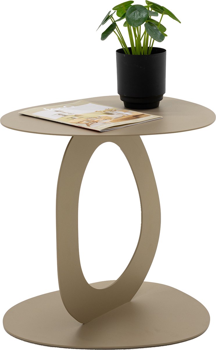 Spinder x Eva van de Ven bijzettafel Alto - Champagne - Staal