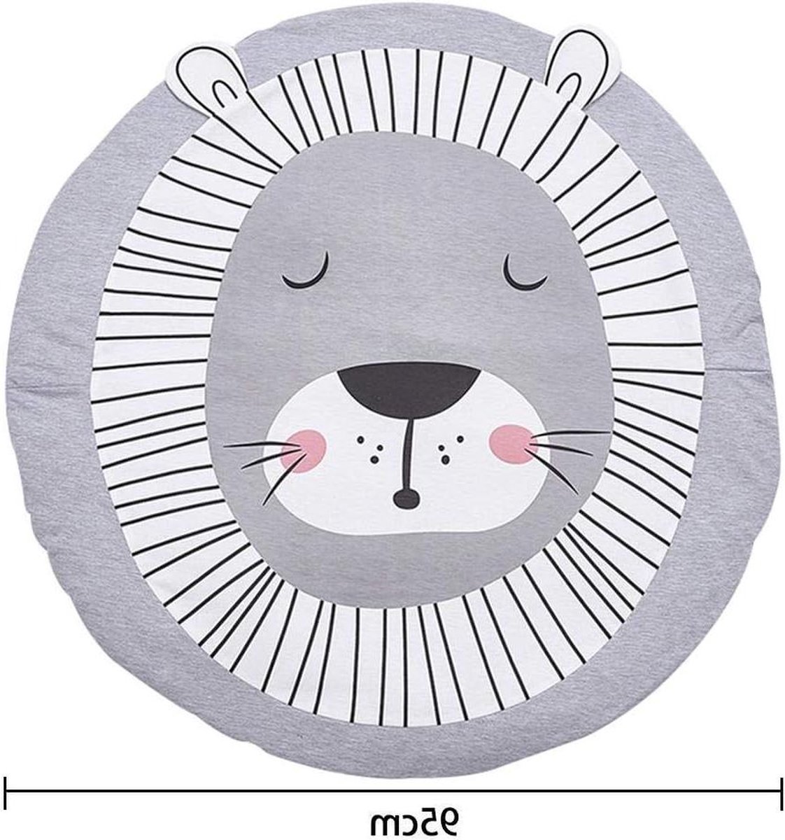 Speelmat knuffeldeken van katoen Zacht speeltapijt Cartoon baby speelkleed 90cm Speelmat