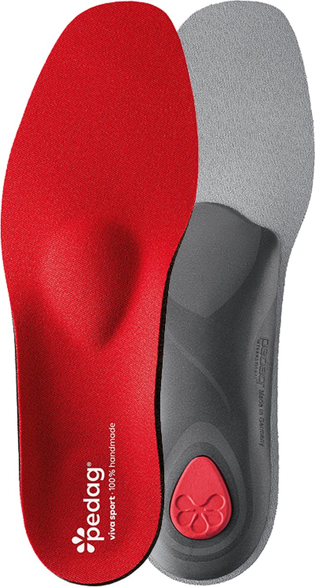 Pedag - Viva Sport - Sportsteunzolen- maat 36 t/m 47 - Rood - Maat 42