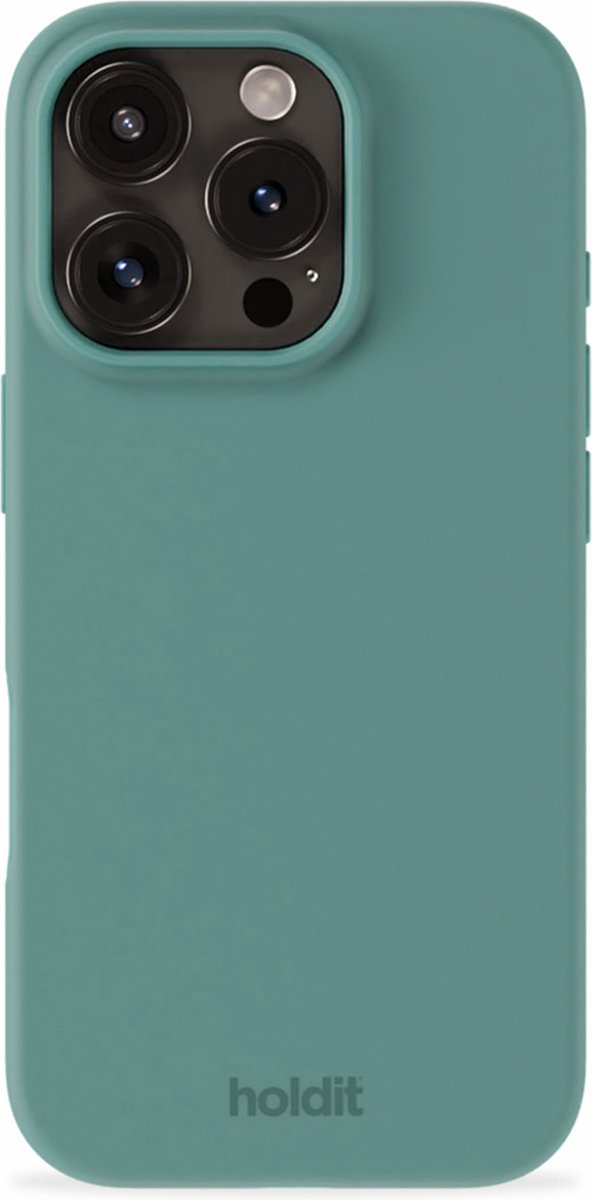 Holdit Silicone Case geschikt voor Apple iPhone 16 Pro - Moss Green