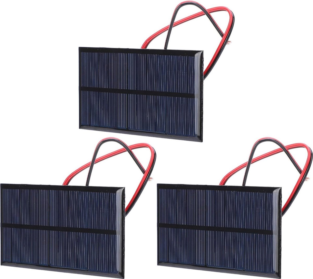 Mini Zonnepanelen Set - 3 Stuks 6V Polysilicium Solar Cell Charger Module voor DIY Projecten