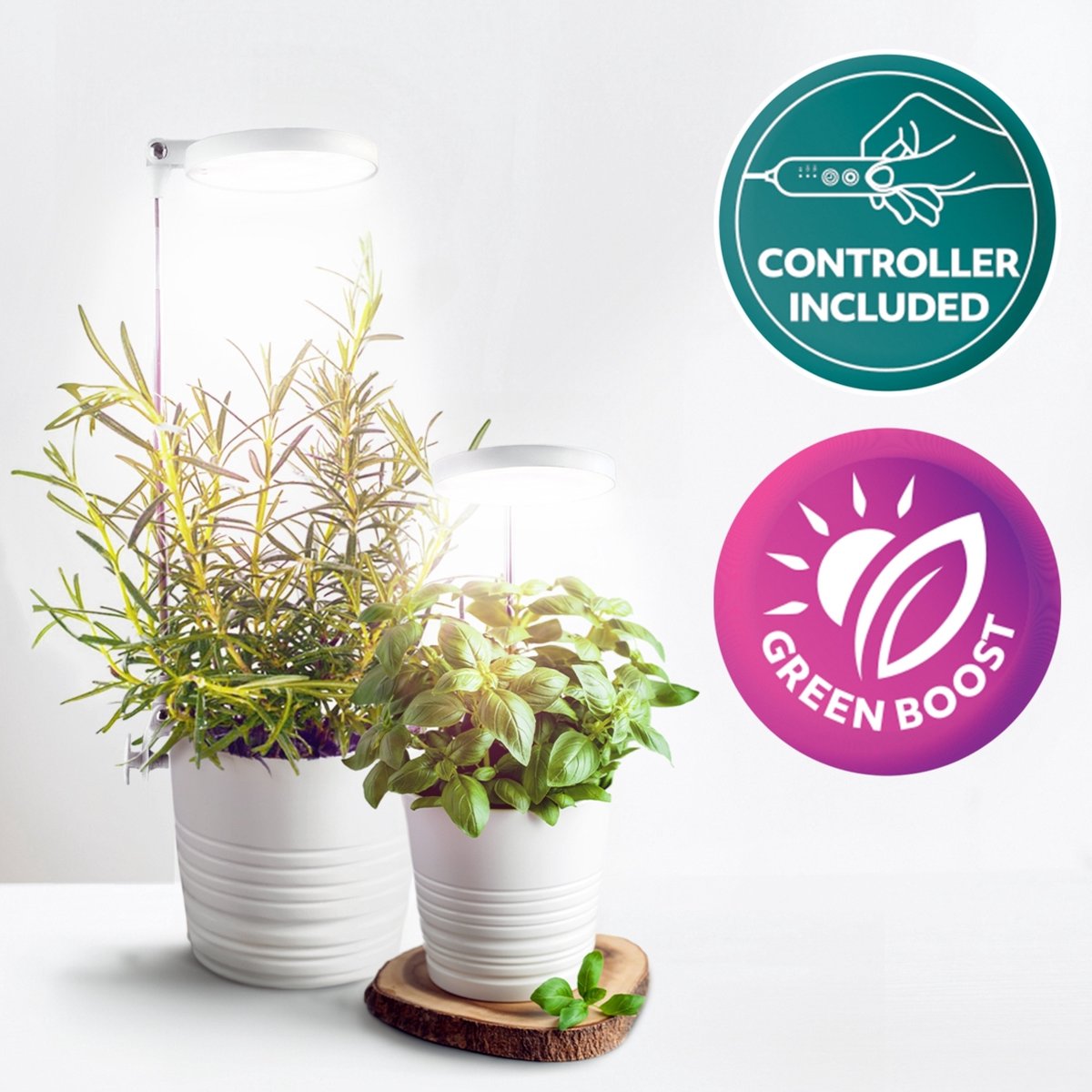 LED Groeilamp met klem | voor plantenbak | Kweeklamp | Hoogte instelbaar | Incl. timer |10 watt | VERDI