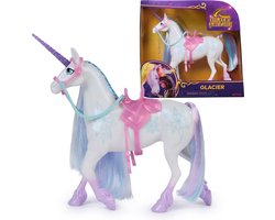 foto van Unicorn Academy - Eenhoorn Glacier met bewegend hoofd - 2 rijaccessoires - 27,9 cm - Geschikt voor Layla modepop - Poppen en eenhoornspeelgoed