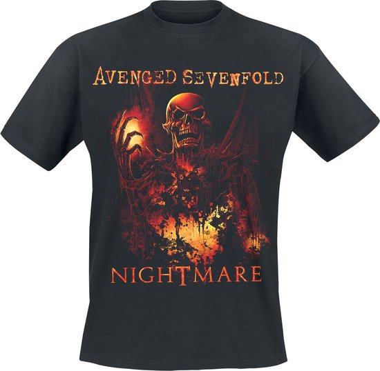 Avenged Sevenfold Nightmare Heren T-shirt - zwart - XXL