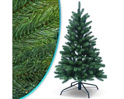 NYVI Kerstboom NYVI-Xmas Premium 120 cm - Kunstmatige PE Den, 100% Spuitgiet - Realistisch - B1 Brandveilig - Metalen standaard - Modulair ontwerp
