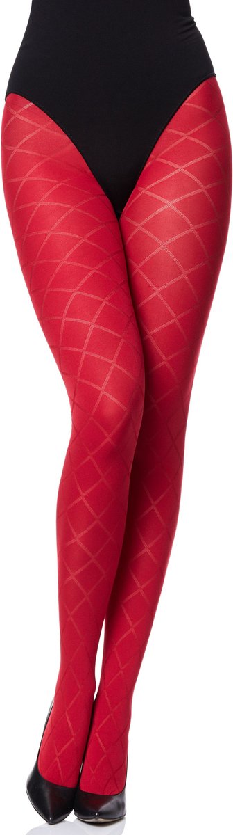 Merry Style MS-GB-328 Dames Panty - 60 DEN- 3D-technologie - Polyamide - Rood - M