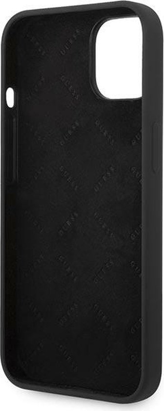 Guess - GUHCP14MSLTGK - iPhone - 14 - Plus - 6.7 - noir/noir - coque rigide - silicone - triangle